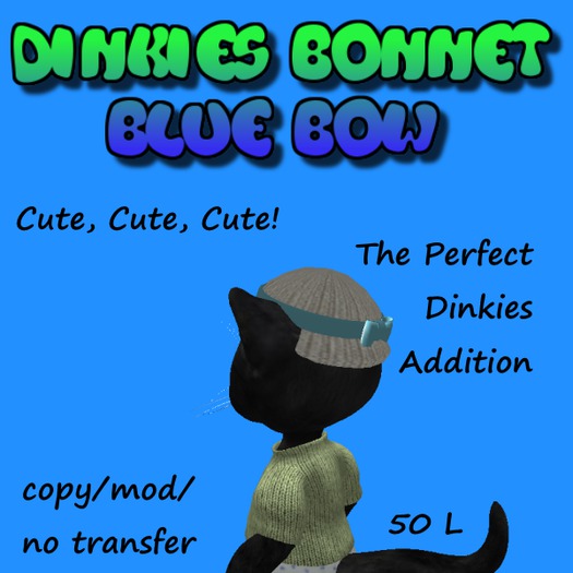 DinkieHats for Her --BlueBow