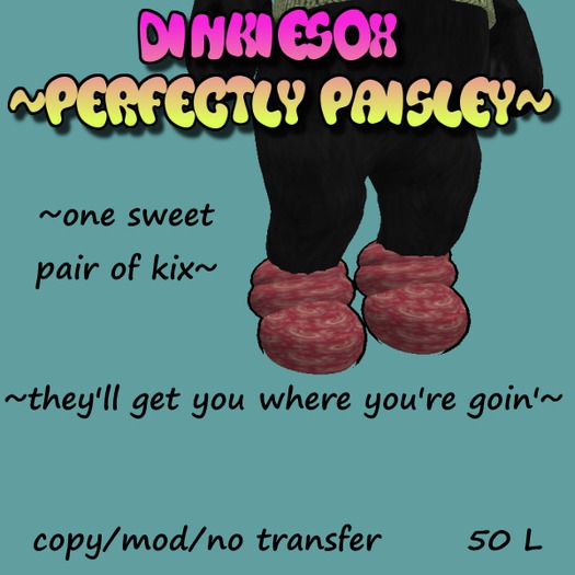 DinkieSox ~Perfectly Paisley~