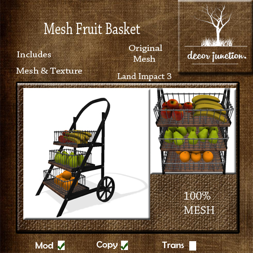DJ - Mesh Fruit Trolley