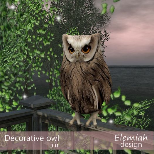 Elemiah Design - Decorative owl
