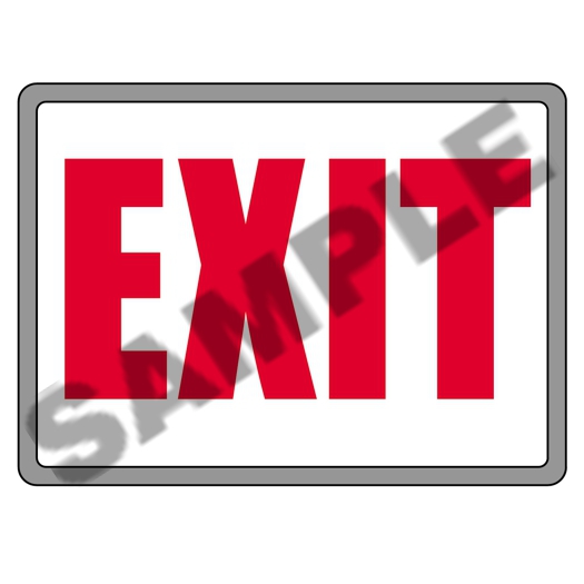 EXIT SIGN AUTHENTIC great addition to any public building