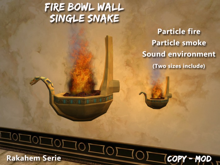 Fire bowl Wall Snake Rakahem