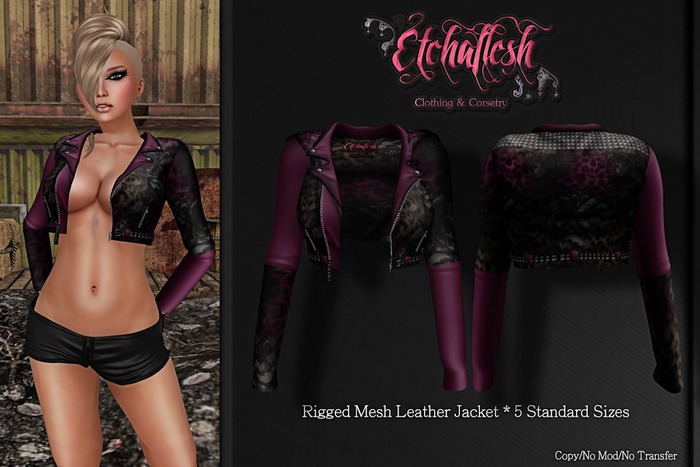 DEMO [Etchaflesh] RAWR Leather Jacket
