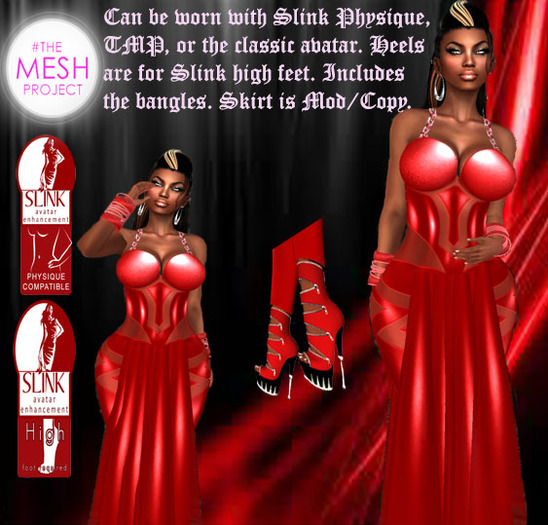 Racey Outfit Red With Appliers