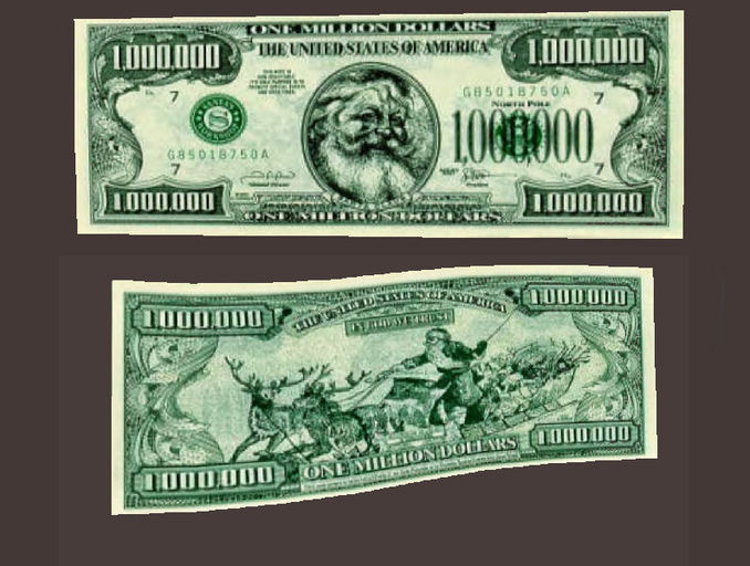 Flexi Million $ Bill CHRISTMAS EDITION