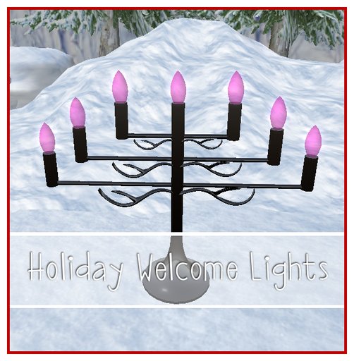Holiday Welcome Lights Pink