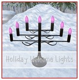 Holiday Welcome Lights Pink
