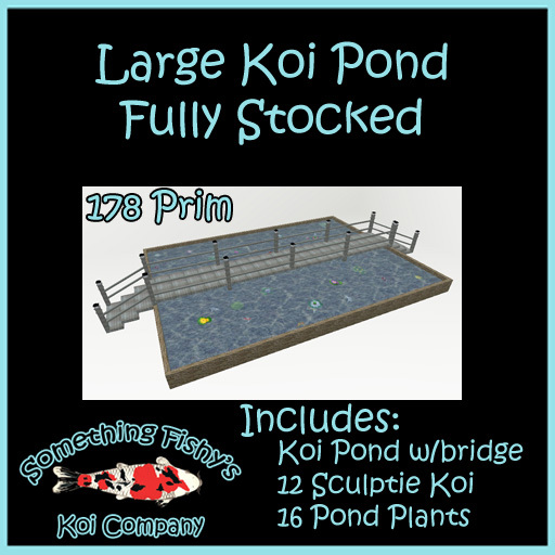 Large Koi Pond ~ Fully Stocked
