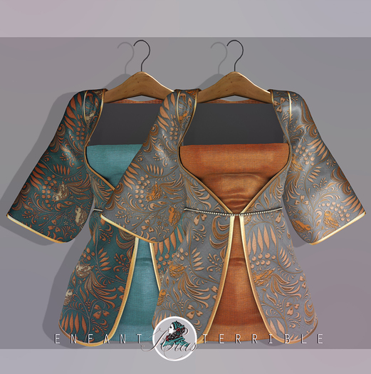 .Enfant Terrible. Kia Dress Cyan and Oranges