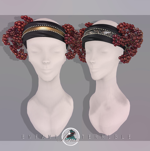 .Enfant Terrible. Kia Headbands Black and Golds