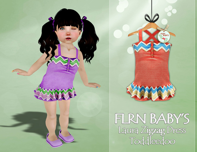 {FLRN} Laura Zigzag Dress Red