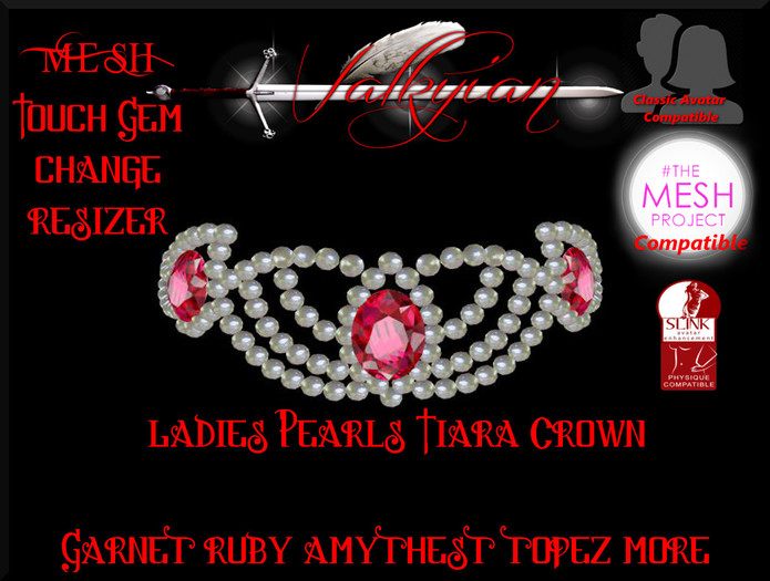 ~Valkyrian~ Ladies Pearls (Tiara Crown) Gem Change BOX 