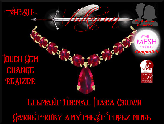 ~Valkyrian~Elegants Formal Tiara (Gem Change)BOX 