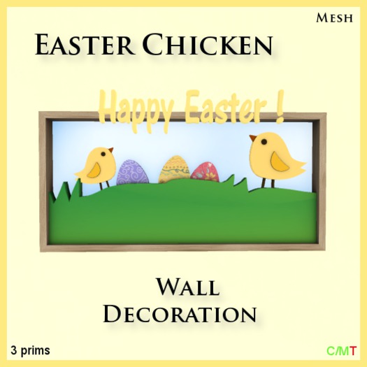 Easter Chicken Wall Decoration (mesh)