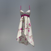 White Sakura Mesh Dress box