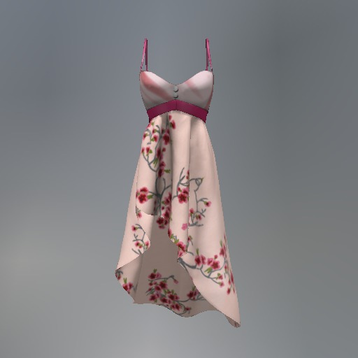 Pink Sakura Mesh Dress