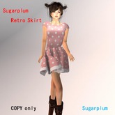 Sugarplum Retro style  Skirt dress Coral Polka