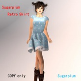 Sugarplum Retro style  Skirt dress Blue Polka