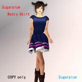 Sugarplum Retro style  Skirt dress Navy