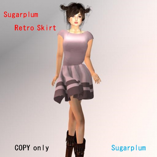Sugarplum Retro style  Skirt dress Pastel Pink