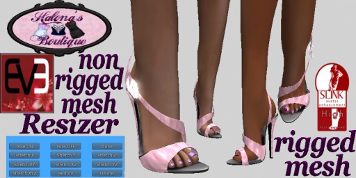 Latex Heels Pink Light