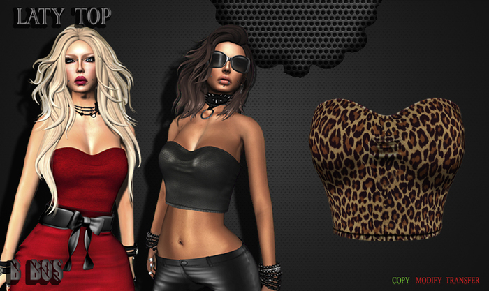 B BOS -Laty Top-Leopard-