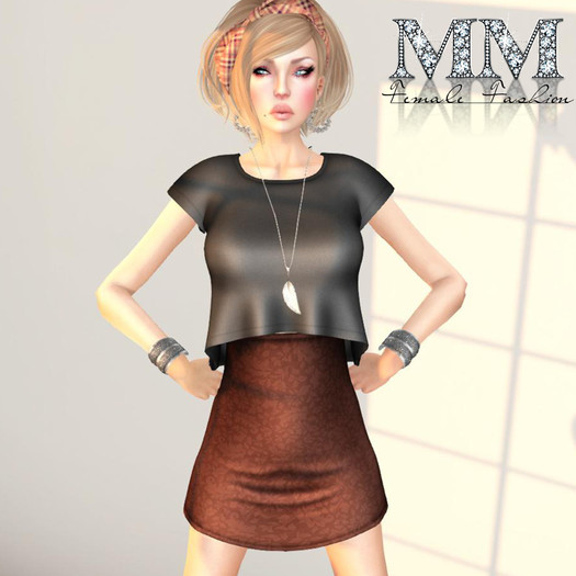 M&M-IVYANA GREY DRESS MESH
