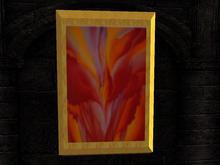 Red Canna Painting framed picture art