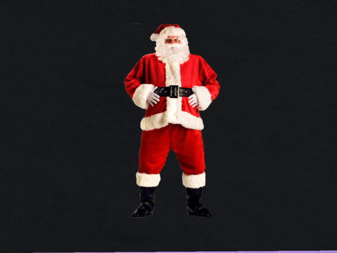 Floating Santa with HO HO HO sound