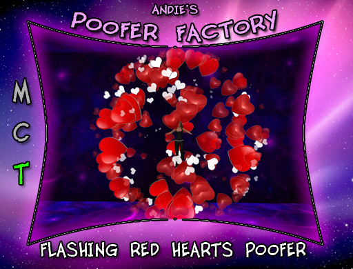 *PF* Flashing Red Hearts Poofer