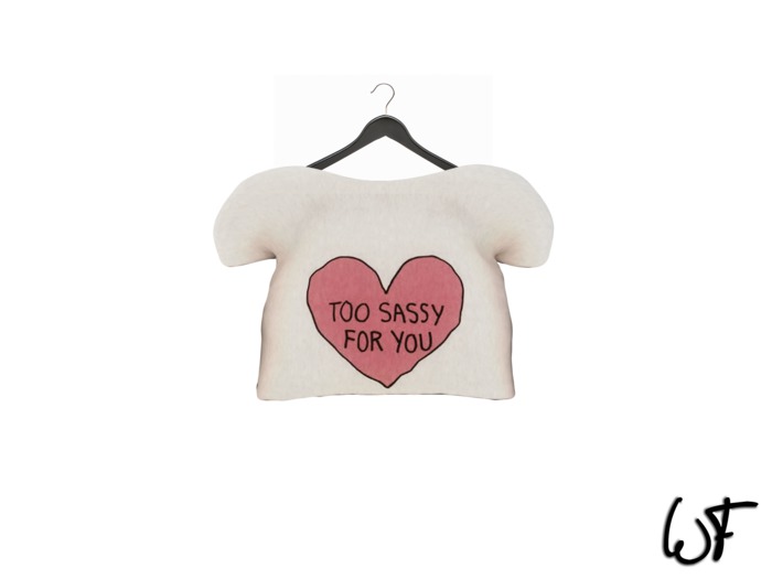 Wall Flower Cropped Shirt, Sassy