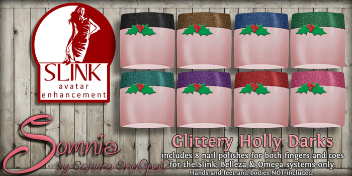 .: Somnia :. Glittery Holly Darks {Crated}