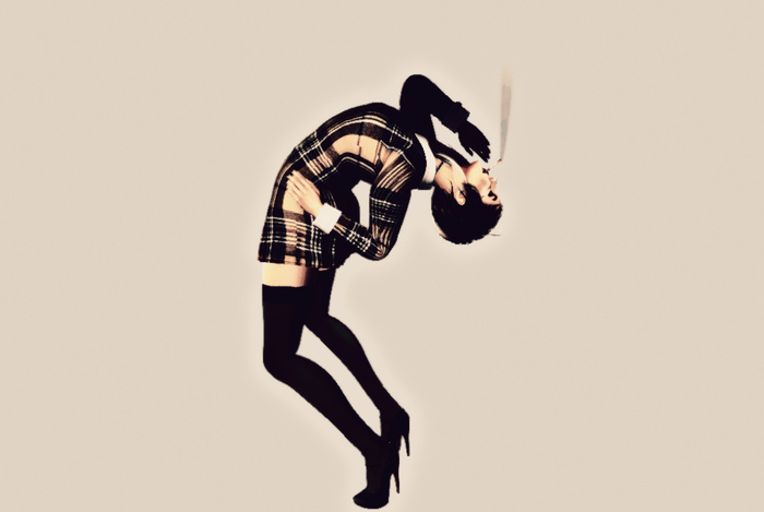 Bent backwards Elegant Model