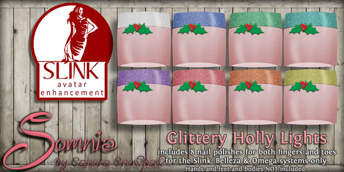 .: Somnia :. Glittery Holly Lights {Crated}