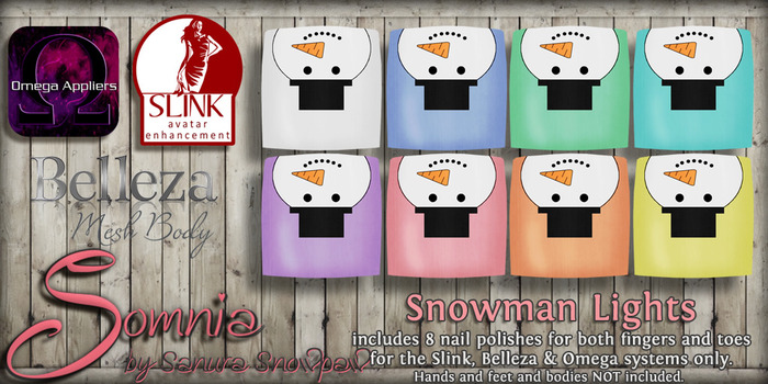 .: Somnia :. Snowman Lights {Crated}