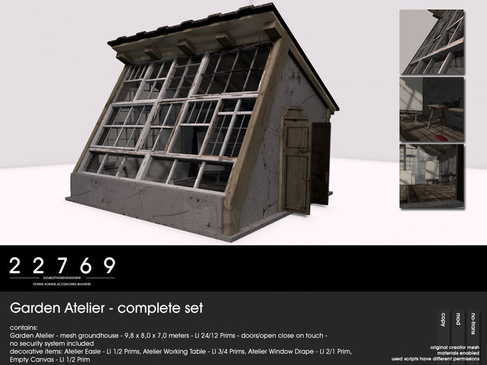22769 ~ [bauwerk]  Garden Atelier - complete set
