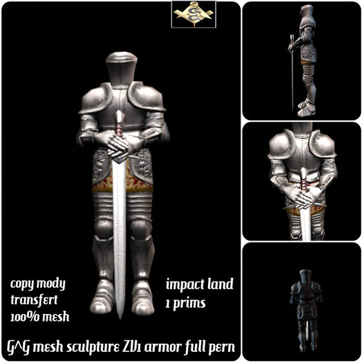 G^G mesh sculpture ZV1 armor full pern