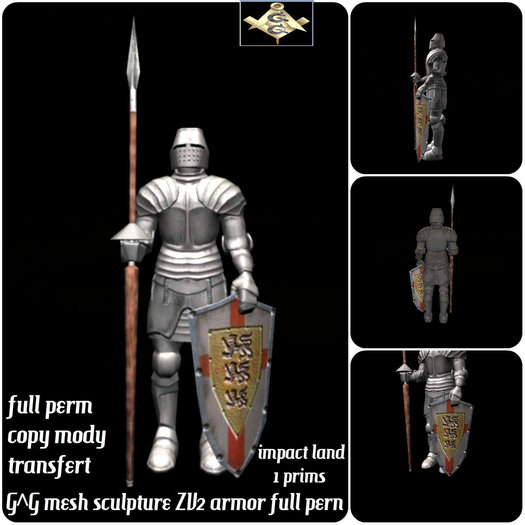 G^G mesh sculpture ZV2 armor full pern