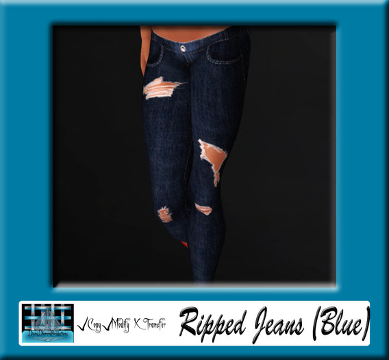 Ripped Jeans (Blue) (App Inc)