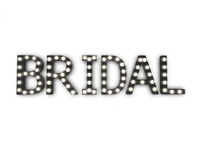 [Px] "BRIDAL" Illuminated Light Bulbs Sign