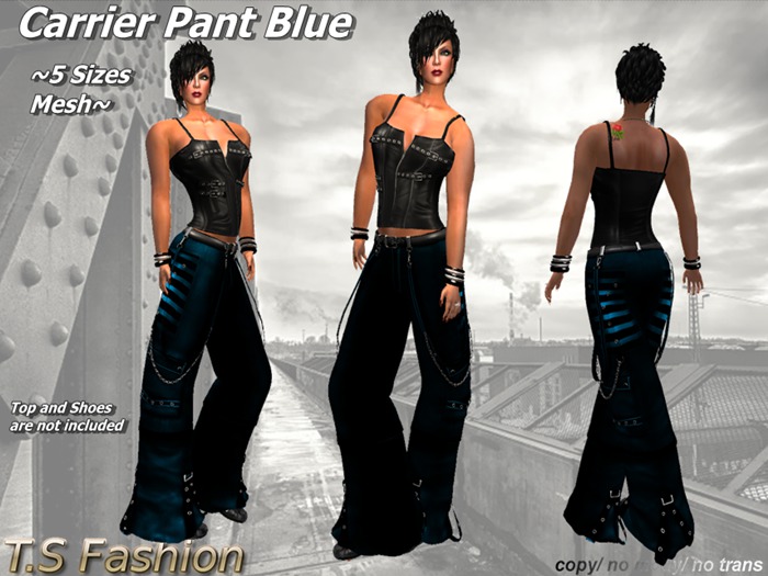 Carrier Pant Blue - Mesh