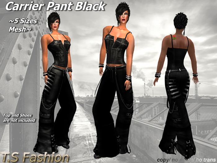 Carrier Pant Black - Mesh