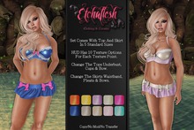 [Etchaflesh] Angelic Elsie Lingerie Set W/ Multipoint Texture HUD