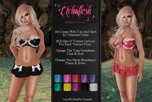 [Etchaflesh] Rainbow Elsie Lingerie Set W/ Multipoint Texture HUD
