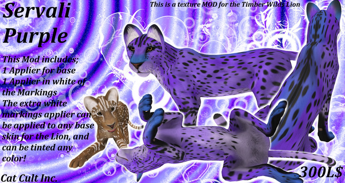 Cat Cult Inc. Servali Silver (wear 2 unpack)
