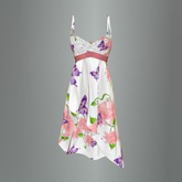 Pink Butterfly Garden Mesh Dress