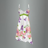 Green Butterfly Garden Mesh Dress box