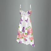 White Butterfly Garden Mesh Dress box
