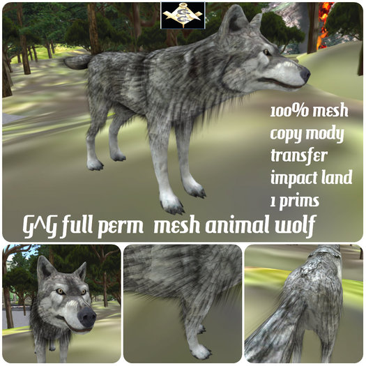 G^G full perm  mesh animal wolf