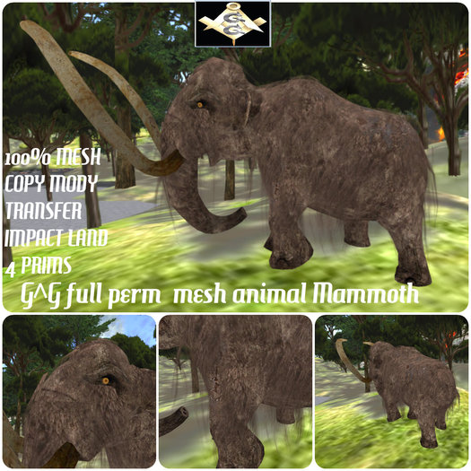 G^G full perm  mesh animal Mammoth